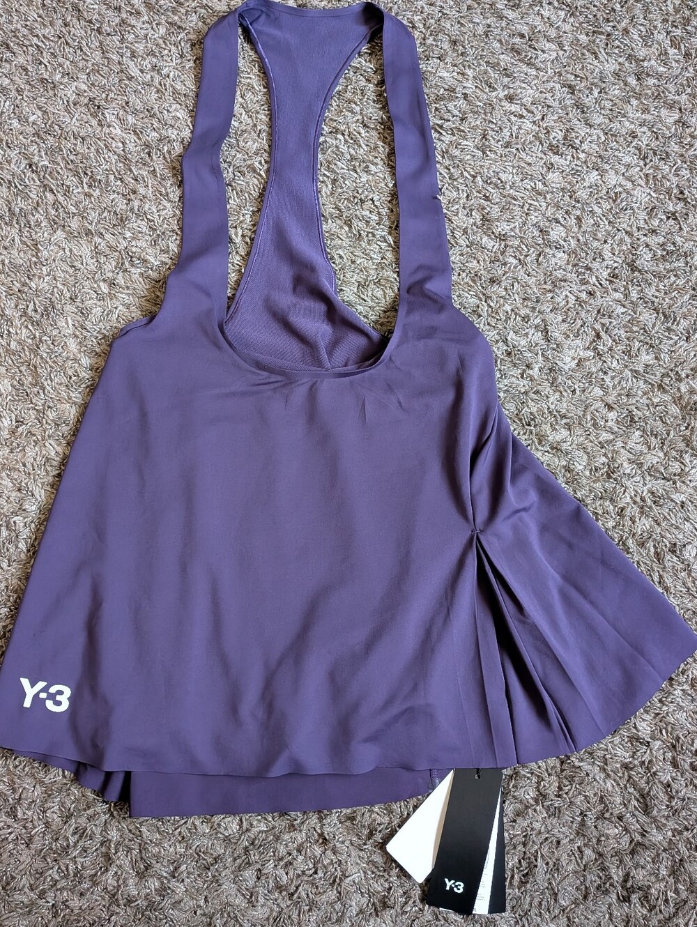 NWT Adidas Y-3 Tennis Pro Aurora Plum Bib Activewear Women's M